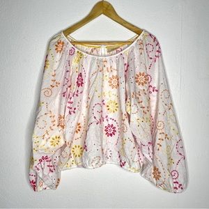 Anthropologie Maeve Addison Eyelet Blouse